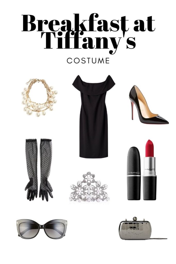 Items for a Audrey Hepburn costume from Breakfast at Tiffany's